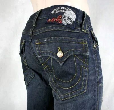 Pre-owned Shallowmaker Straight True Religion Jeans Men's Ricky Premium Vintage  Mad859f83 In Blue