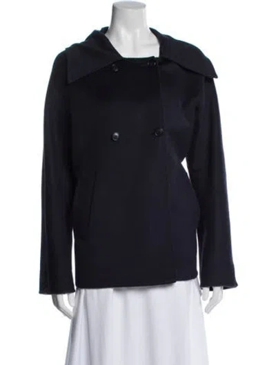 Pre-owned Shamask Cashmere Coat In Blue