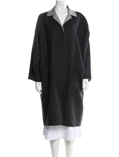 Pre-owned Shamask Cashmere Coat In Gray