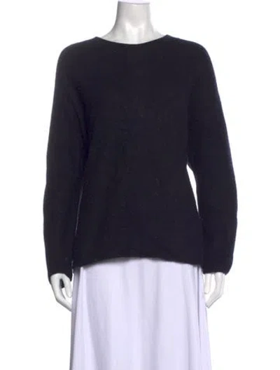Pre-owned Shamask Cashmere Crew Neck Sweater In Blue