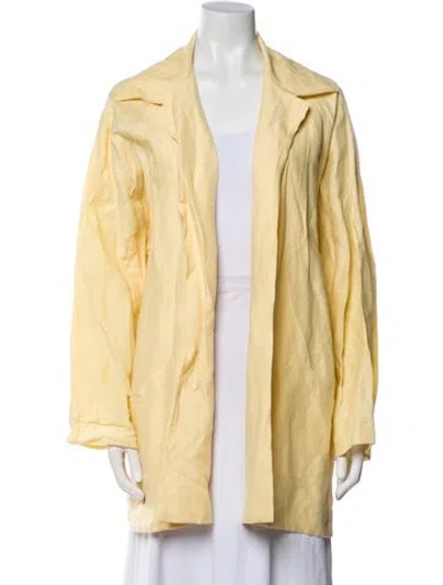 Pre-owned Shamask Cashmere Jacket In Yellow