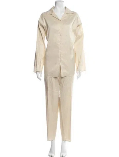 Pre-owned Shamask Pant Set In Neutral