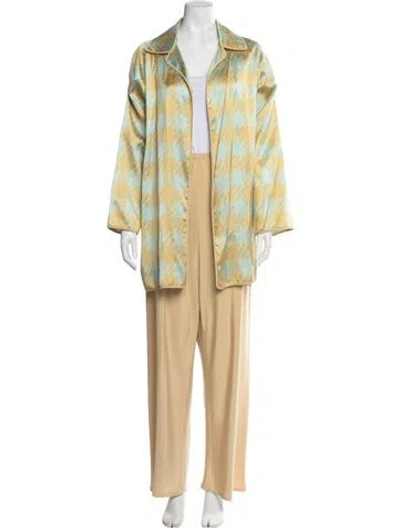 Pre-owned Shamask Printed Pant Set In Multi