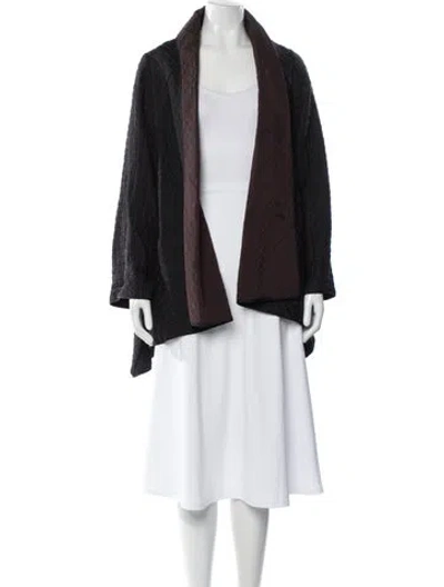 Pre-owned Shamask Silk Cape In Black