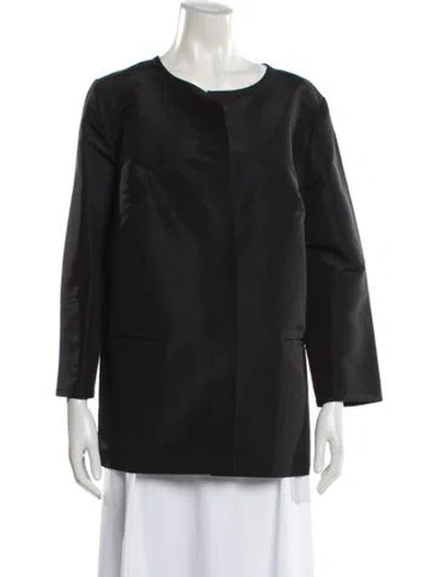 Pre-owned Shamask Silk Evening Jacket In Gray