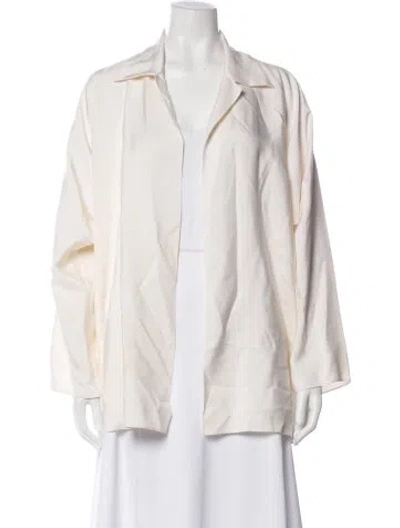 Pre-owned Shamask Silk Jacket In Neutral