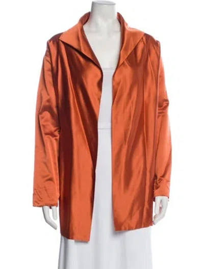 Pre-owned Shamask Silk Jacket In Orange
