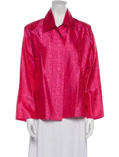 Pre-owned Shamask Silk Jacket W/ Tags In Pink