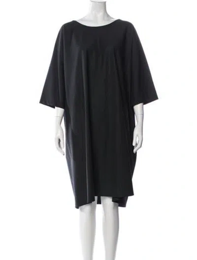 Pre-owned Shamask Wool Knee-length Dress In Black