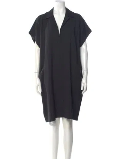 Pre-owned Shamask Wool Knee-length Dress In Gray