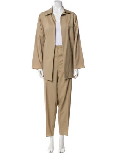 Pre-owned Shamask Wool Pant Set In Neutral