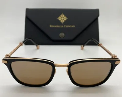 Pre-owned Shamballa Karma Ii 2 Mbk Larry Sands Sunglasses Frames 49-19-140 W. Case In Gold