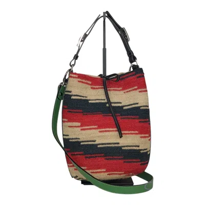Shamuk Women's Black / Red / White Shigra Black Red White Whith Green Shoulder Strap In Multi