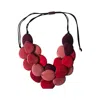 Shamuk Women's Pink / Purple Tagua Necklace Pink And Aubergine