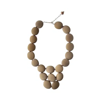 Shamuk Women's Purple Tagua Necklace Lila In Brown