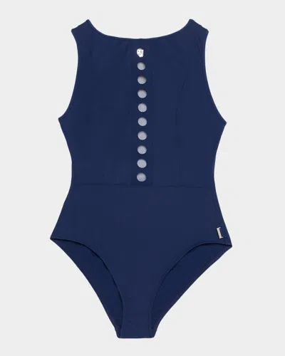 Shan Billy Rose One-piece Swimsuit In Blue