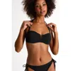 Shan Classic Bandeau Bikini Top In Black