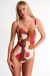 Shan Classic Elegant One-piece In Print