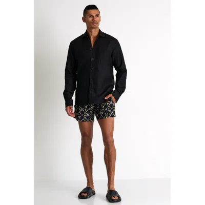 Shan Classic Fit Stretch Swim Trunks In Print
