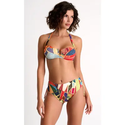 Shan Classic Mid-rise Bikini Bottom In Multi