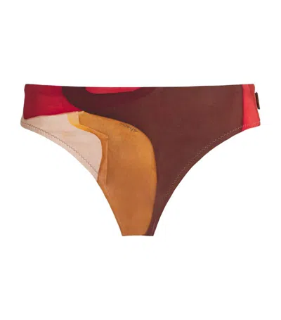 Shan Classic Mid-rise Bikini Bottoms In Multi