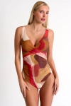 Shan Classic One-piece Bathing Suit In Print