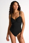 Shan Classic One-piece Swimsuit In Black