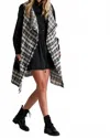 Shan Elsa Tweed Vest In Black/white In Multi