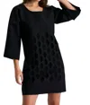 Shan Flared Sleeve Mini Dress In Black In Black
