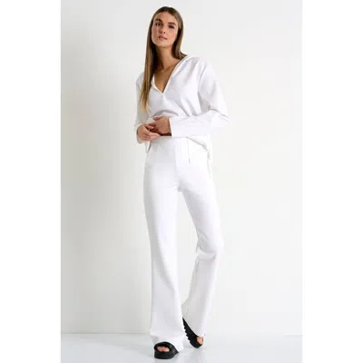 Shan Flared Trouser In White