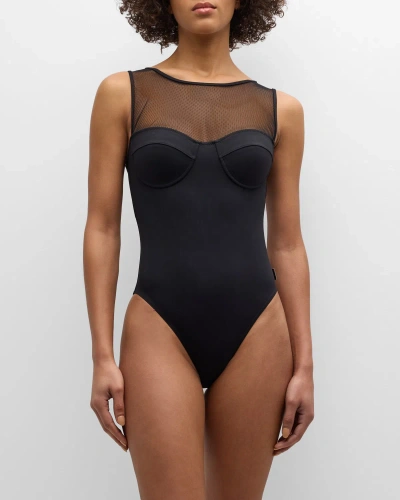 Shan Intemporel One-piece Swimsuit In Caviar