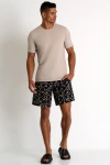 Shan Long Fit Stretch Swim Trunks In Print