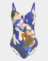 Shan Marrakech Underwire One-piece Swimsuit In Print Marrakech