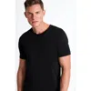 Shan Microfiber Crew Neck T-shirt In Black