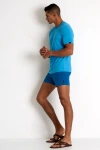Shan Microfiber Crew Neck T-shirt In Blue
