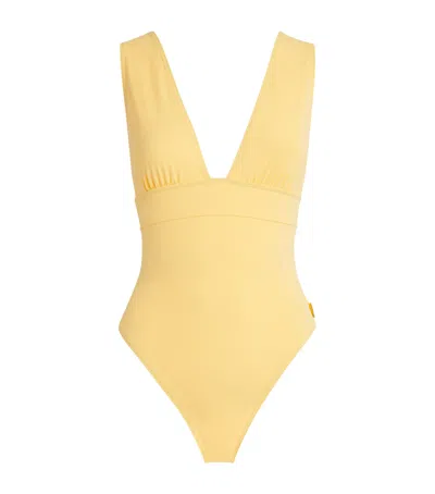 Shan Plunge Swimsuit In Yellow