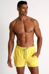Shan Short Fit, Stretch And Quick Dry Swim Trunks In Yellow