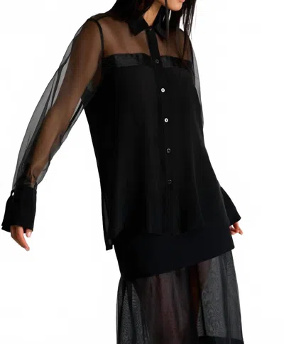 Shan Soie Blouse In Black