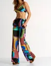 Shan Soie Silk Pant In Print In Multi