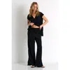 Shan Straight-leg Silk Pants In Black