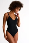 Shan Timeless Thin Strap One-piece In Black