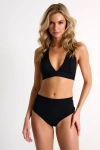 Shan Timess High-rise Bikini Bottom In Black