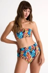 Shan Timess High-rise Bikini Bottom In Print