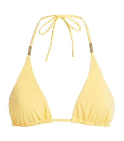 Shan Triangle Bikini Top In Yellow