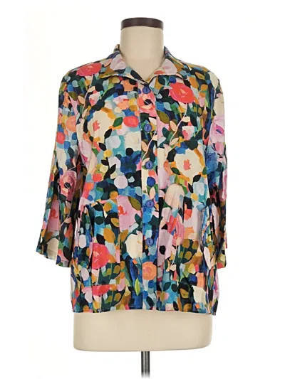Shana 3/4 Sleeve Blouse In Multi
