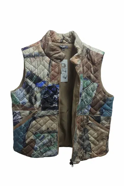 Shana Apparel Women's Quilted Puffer Vest In Brown