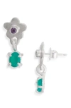 Shana Cave Flower Drop Earrings