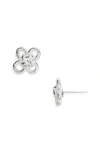 Shana Cave Good Luck Knot Stud Earrings In Metallic