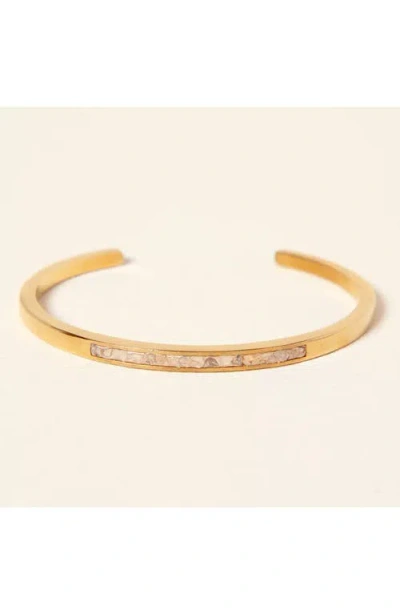 Shana Gulati Sliced Raw Diamond Bracelet In Gold