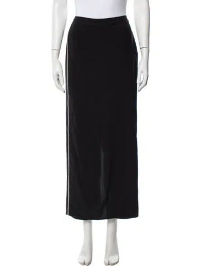Pre-owned Shang Xia Silk Wide Leg Pants In Black